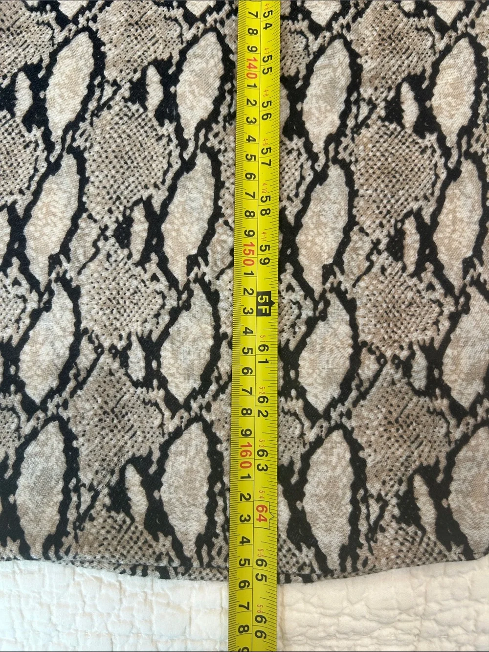 Beautiful Vintage Snakeskin-Print Scarf